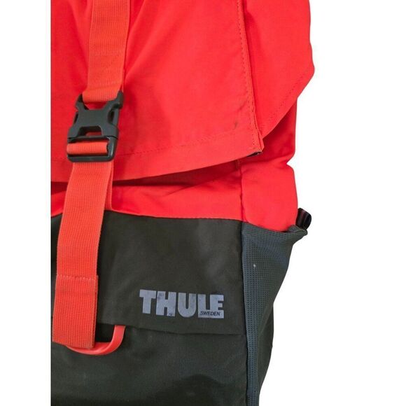 Thule Orange & Black Backpack With Buckle Closure & Side Pockets - Picture 3 of 13